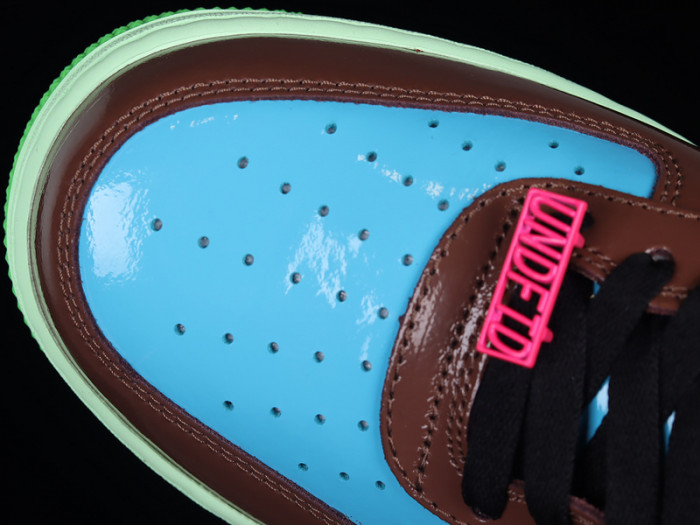 nike x undefeated air force 1 low "pink prime" sneakers dv5255-200