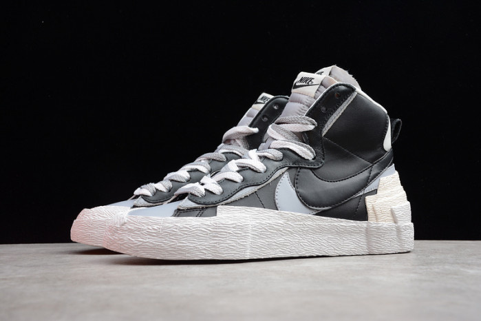 sacai x nike blazer mid black grey bv0072-002