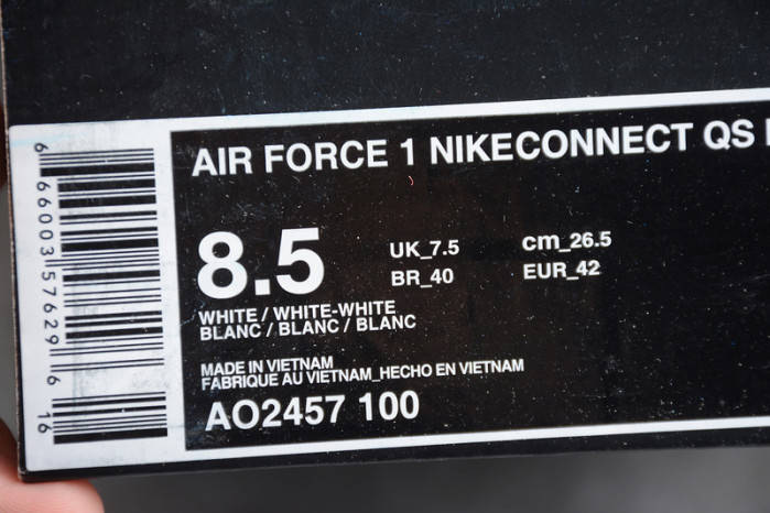 nike air force 1 connect qs nyc all-white ao2457-100