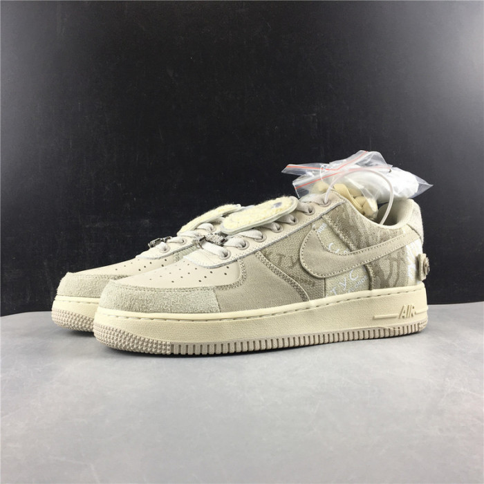 nike air force 1 x travis scott  white grey  cn2405-902