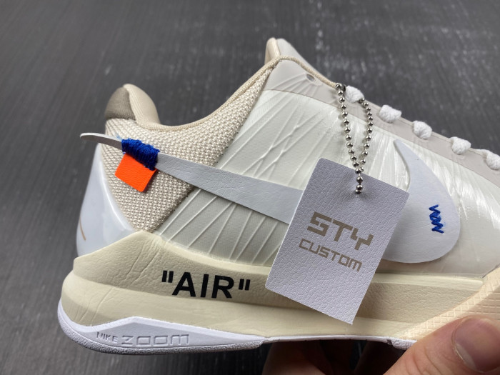 nike kobe 5 protro undefeated rice white  db4796-101