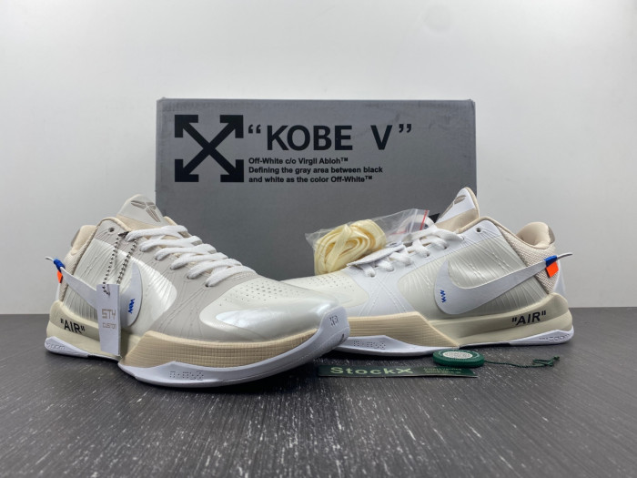 nike kobe 5 protro undefeated rice white  db4796-101