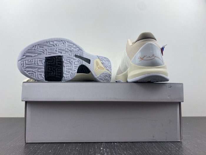 nike kobe 5 protro undefeated rice white  db4796-101