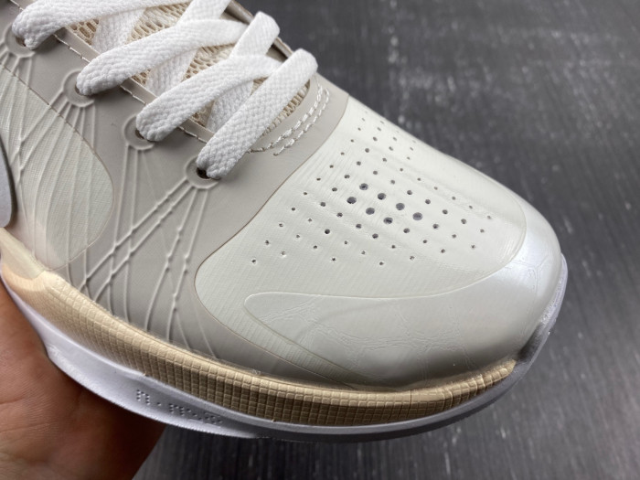 nike kobe 5 protro undefeated rice white  db4796-101