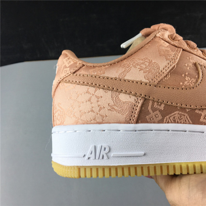 air force 1 low clot rose gold silk  cj5290-600