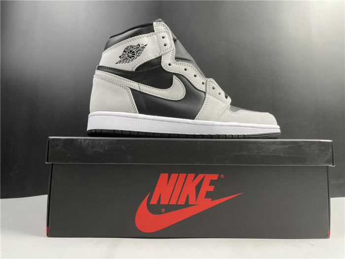 air jordan 1 retro high black white light smoke grey 555088-035