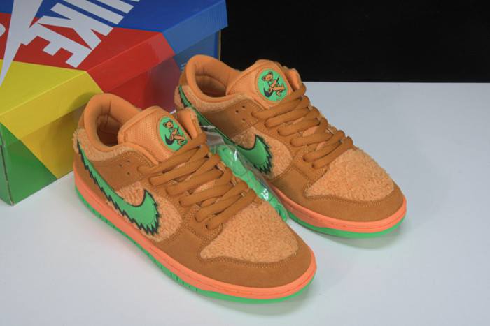 grateful dead nike sb dunk low orange bear cj5378-800