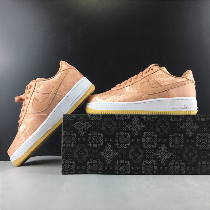 air force 1 low clot rose gold silk  cj5290-600