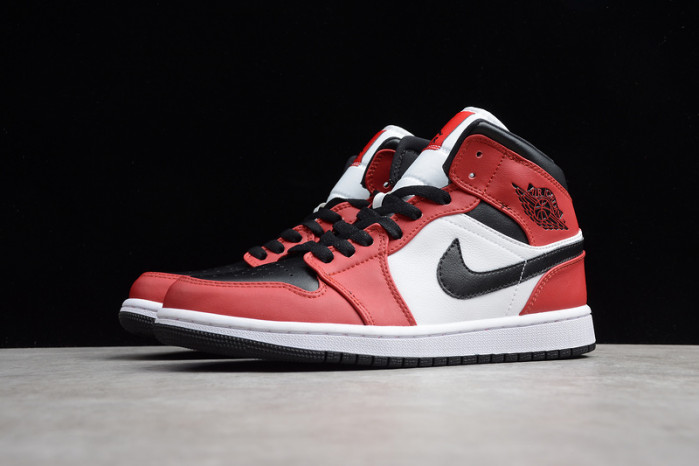 air jordan 1 mid chicago toe 554724-069
