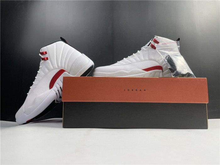 air jordan 12 twist white university red ct8013-106