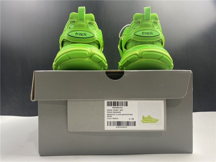 blcg track trainer  fluo green 542436 w3ab1 3801