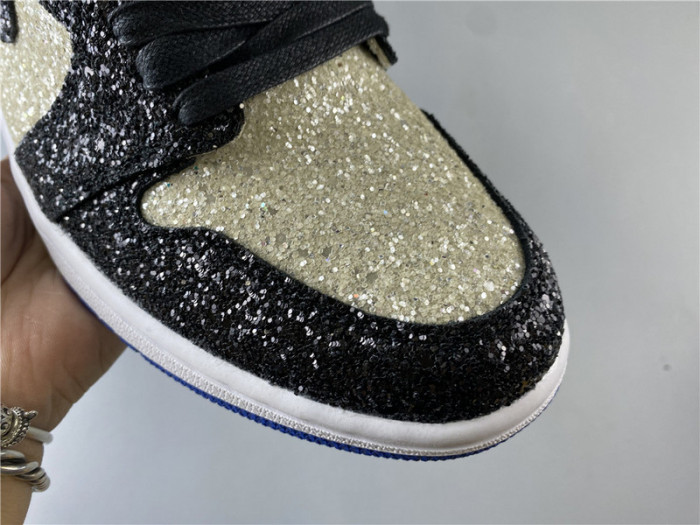 fragment design x air jordan 1 “glitter”  ck5566-400