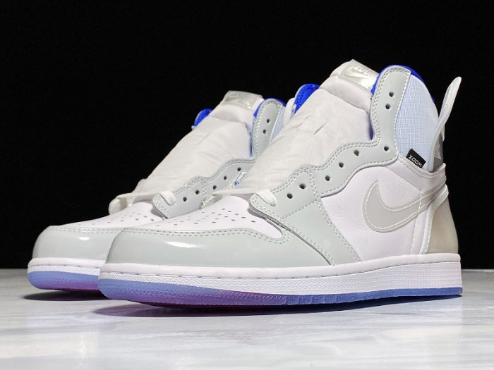 air jordan 1 retro high zoom white racer blue  ck6637-104