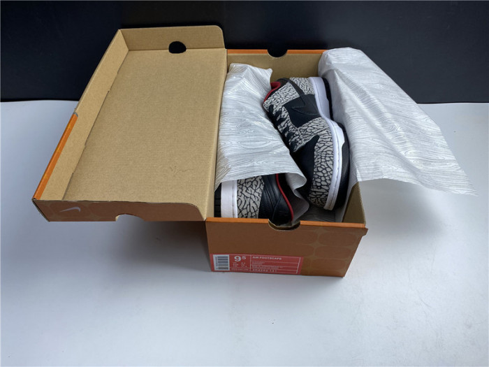 nike dunk sb low black cement (2002) 304292-131