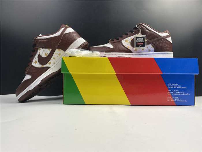 nike sb dunk low stars barkroot brown (2021)  dh3228-103