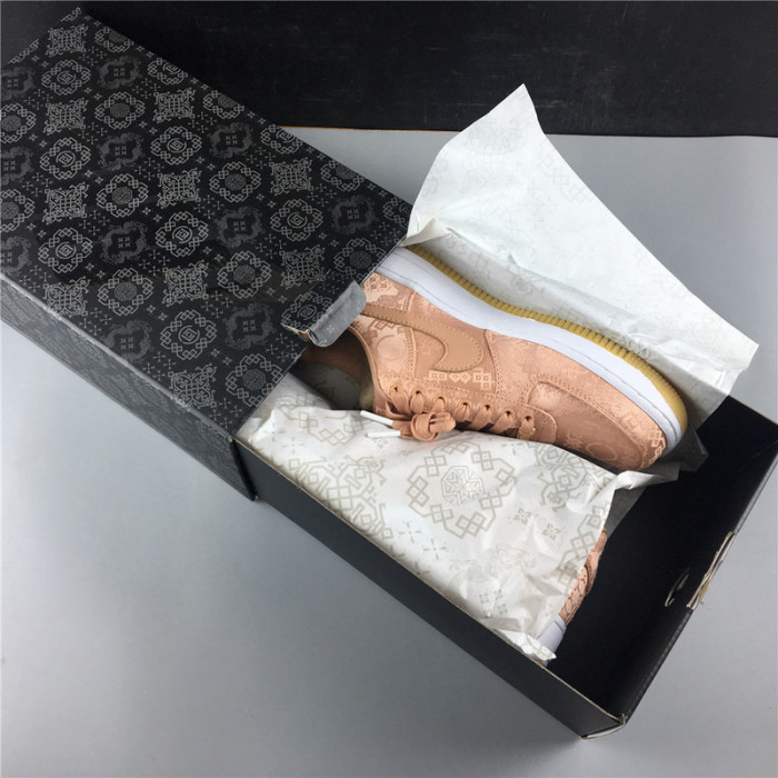 air force 1 low clot rose gold silk  cj5290-600