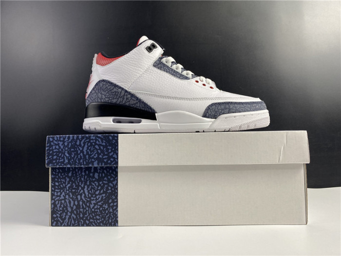 air jordan 3 retro se fire red denim (2020) cz6431-100