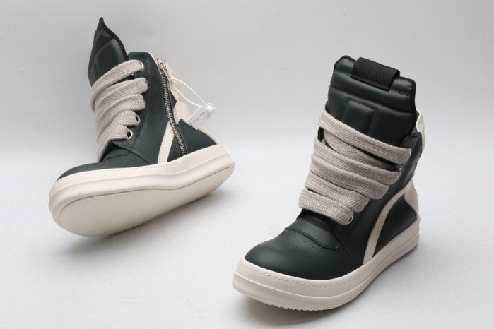 rick 0wens sneakers (dark green)