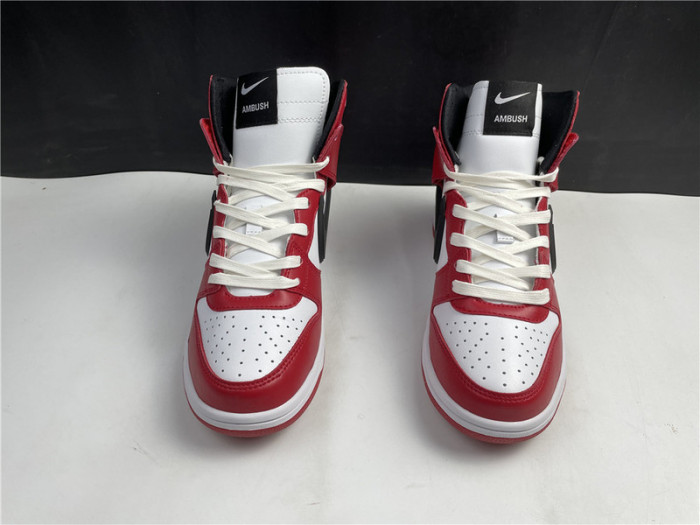 nike dunk high ambush red  cu7544-102