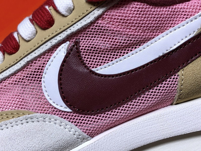 sacai x nike l0vtd waffle daybreak pink red white bv0073 500