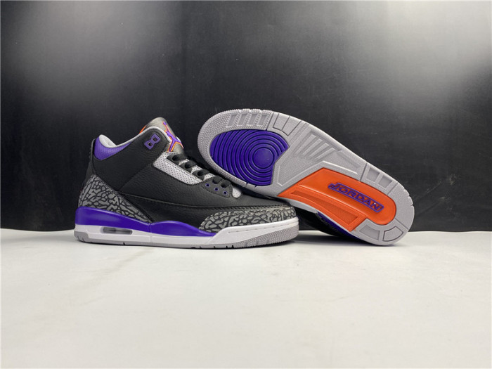 air jordan 3 retro black court purple ct8532-050