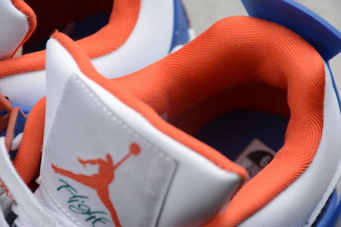 air jordan 4 retro og white blue orange 308497-171