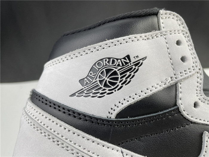 air jordan 1 retro high black white light smoke grey 555088-035