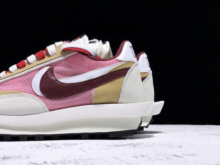 sacai x nike l0vtd waffle daybreak pink red white bv0073 500