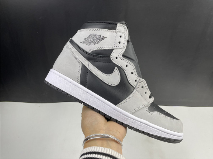air jordan 1 retro high black white light smoke grey 555088-035