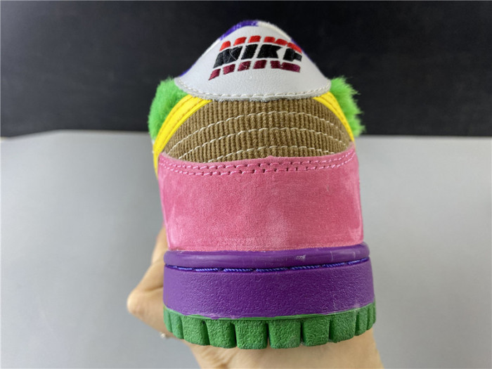 nike duck low pro purple yellow 318403-137