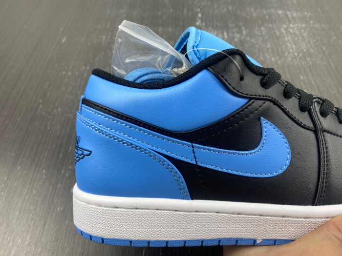 air jordan 1 low black university blue 553558-041