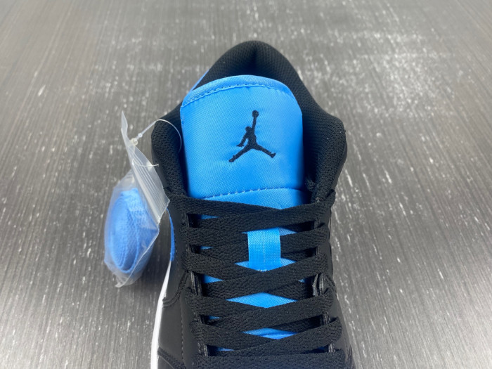 air jordan 1 low black university blue 553558-041