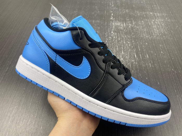 air jordan 1 low black university blue 553558-041