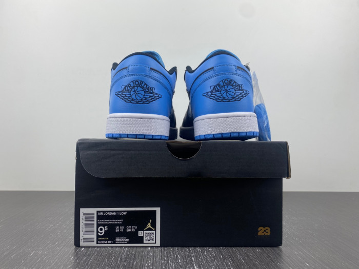 air jordan 1 low black university blue 553558-041
