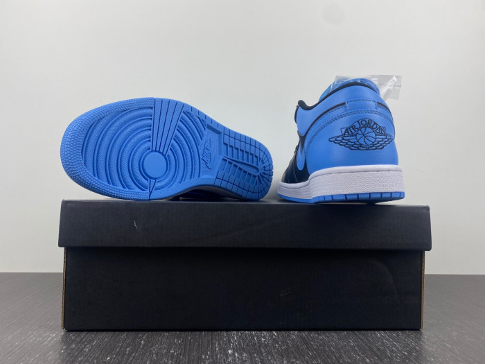 air jordan 1 low black university blue 553558-041