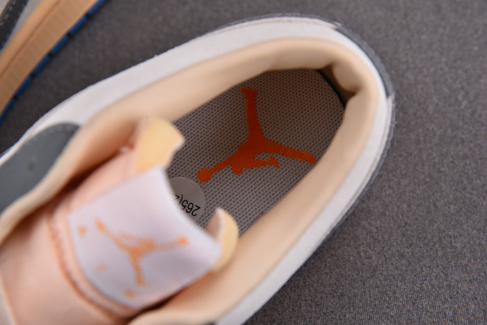 air jordan 1 low vintage unc grey - dz5376-469