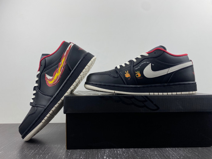 air jordan 1 low se just skate black - fj7073-010