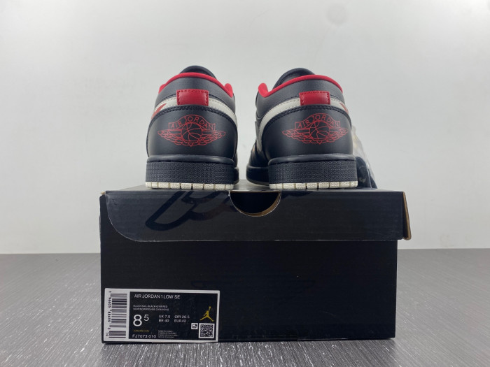 air jordan 1 low se just skate black - fj7073-010