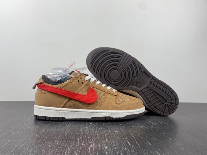 clot x nike dunk low "cork" fn0317-121