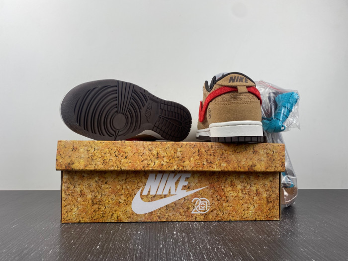 clot x nike dunk low "cork" fn0317-121