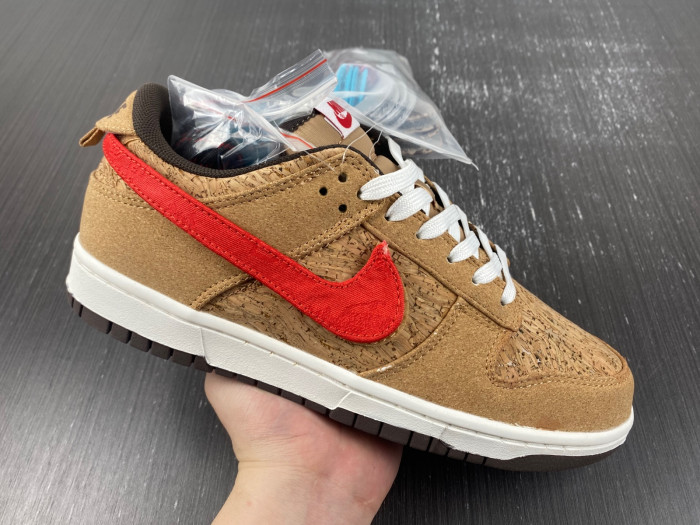 clot x nike dunk low "cork" fn0317-121