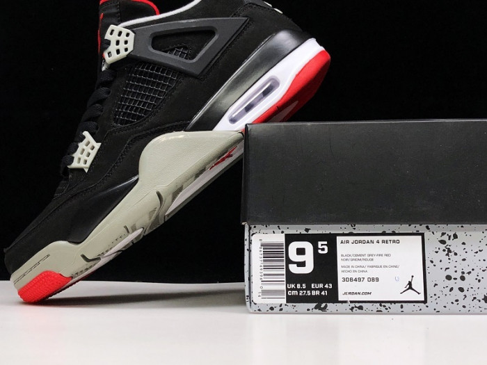 jordan 4 retro black cement  308497-089