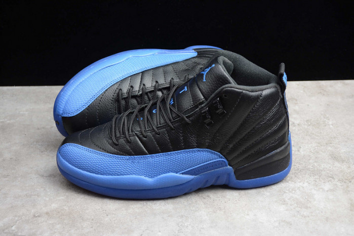 jordan 12 retro black game royal  130690-014