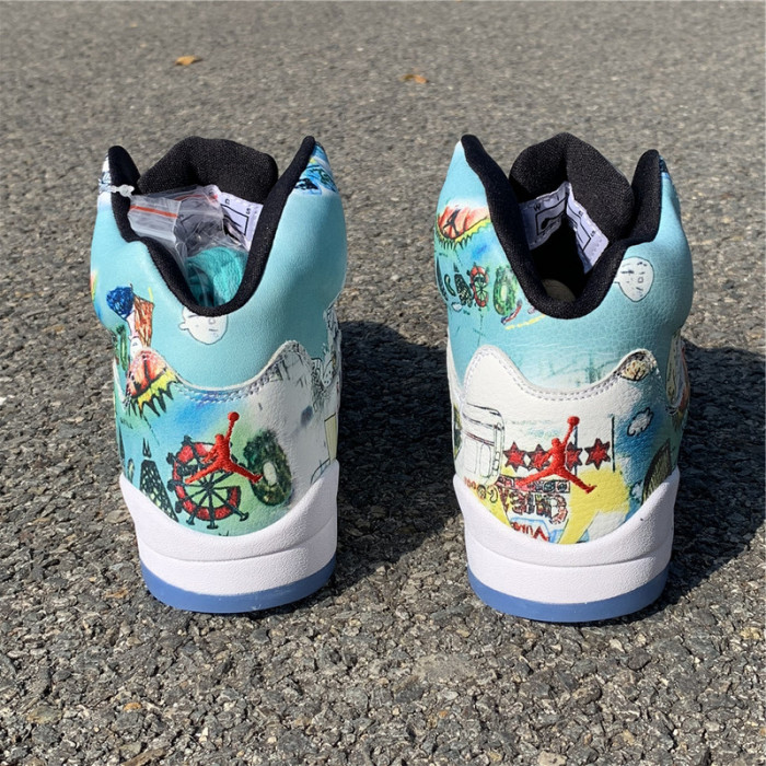 air jordan 5 retro wings (gs)  av3663-900