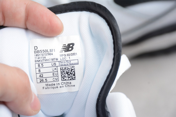 new balance 550 sea salt black bb550lm1