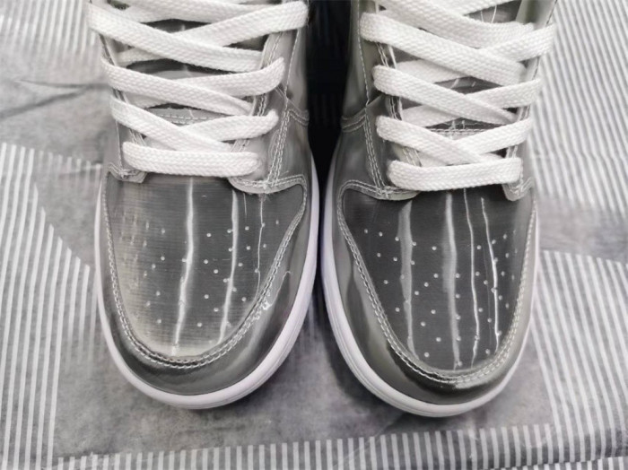 nike dunk high clot metallic silver - dh4444-900