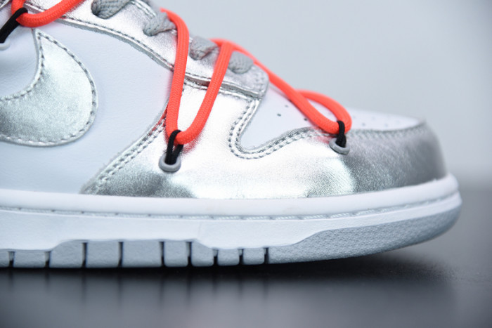 off white x nike dunk sb low silver white ct0856-800