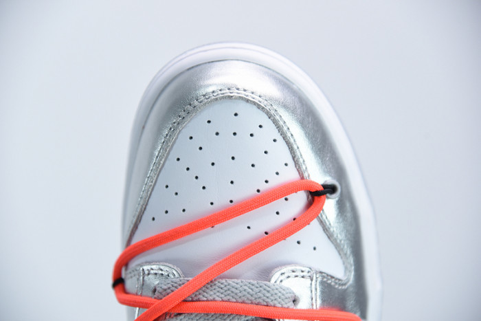 off white x nike dunk sb low silver white ct0856-800