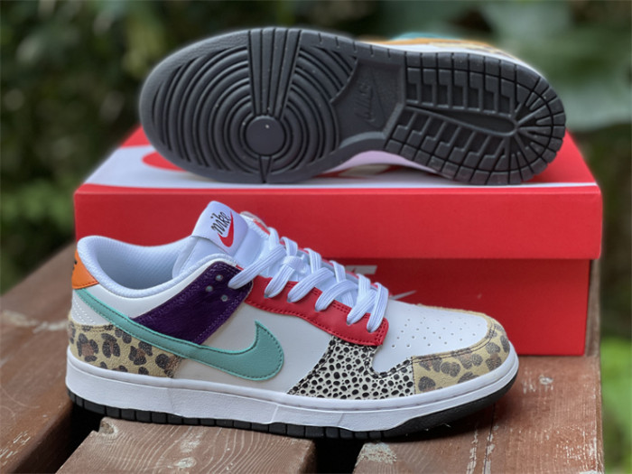 nike dunk low safari mix  - dn3866-100
