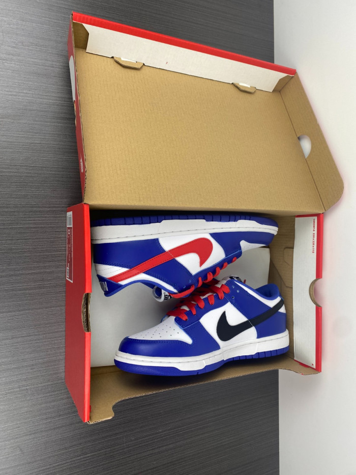 nike dunk low bright crimson game royal - cw1590-104